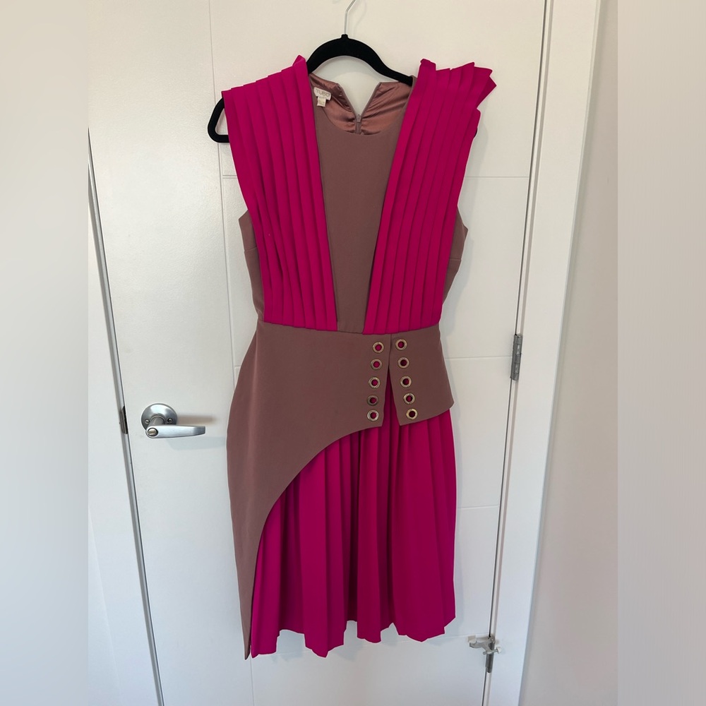 Avant-Garde Pleated Statement Dress